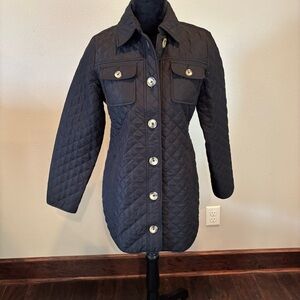 Chicos Quilted Black Jacket, Chico 0,Chore Barn Everyday Classic Staple Layering